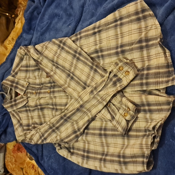 Plaid  long sleeved button up - Picture 2 of 3